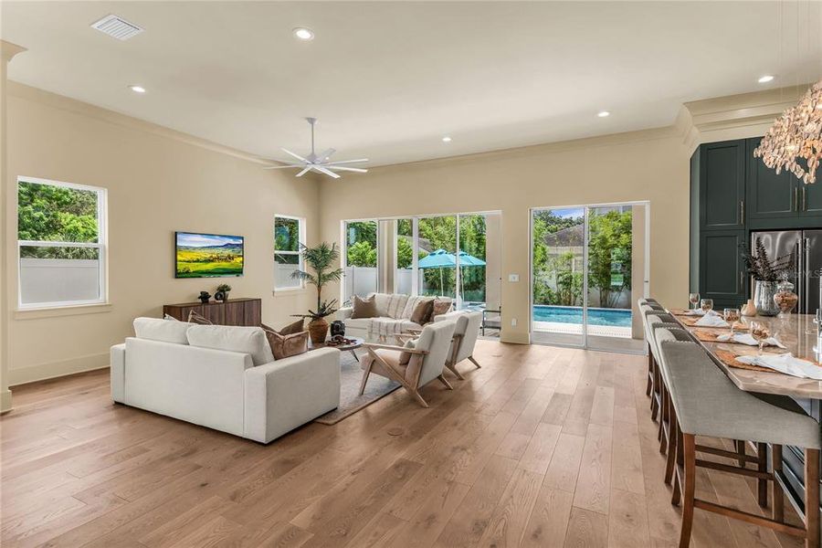 Furnished interior view inside a new home in , Orlando (Image 15). Furnished interior view inside a new home in , Orlando (Image 15).