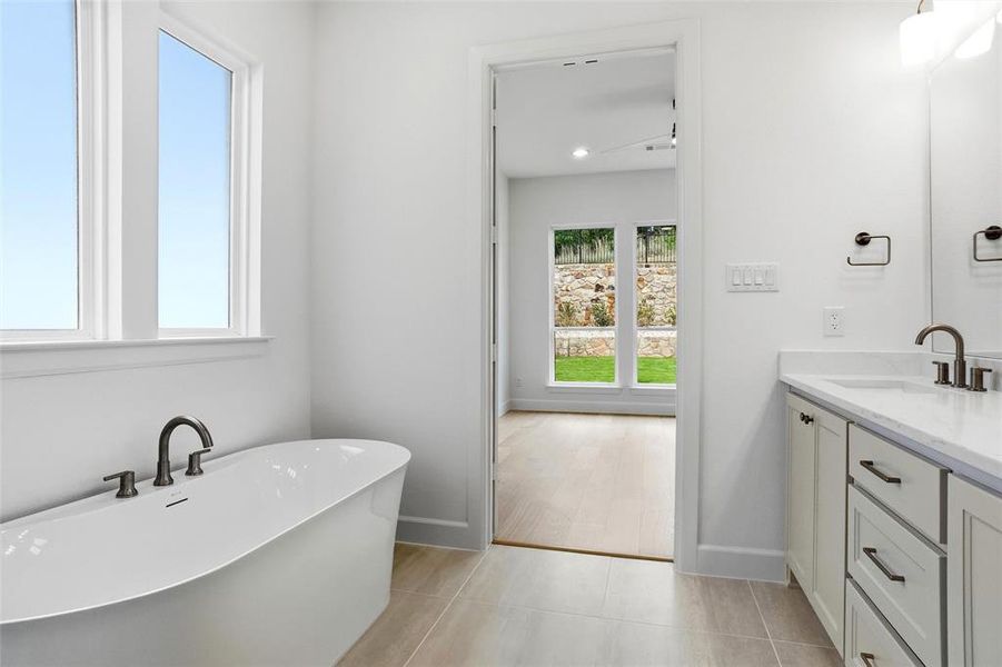 Furnished interior view inside a new home in , Aledo (Image 5).