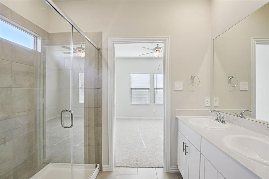 Furnished interior view inside a new home in Trails of Lavon - Spring Series, Lavon (Image 12).