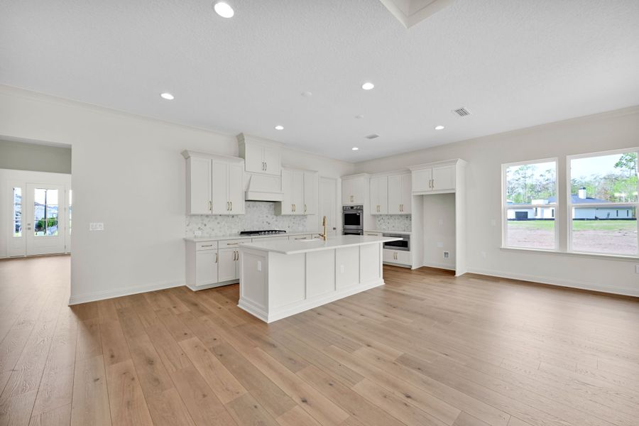 Representative furnished interior of a home built from the Hudson II by Riverside Homes in Hidden Creek at SilverLeaf 70' Series, St. Augustine (Image 9).