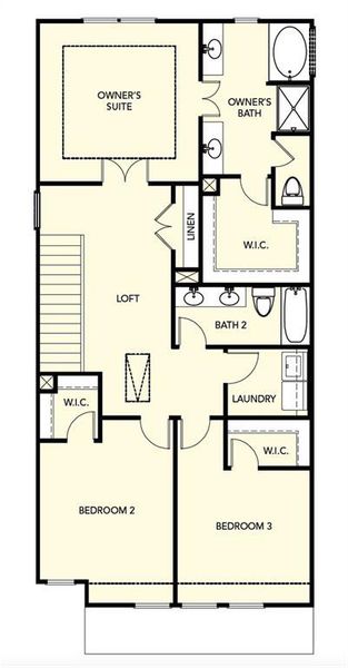 2D floor plan layout of this home in Somerset at Riverbrook, Gainesville, GA (Image 4). 2D floor plan layout of this home in Somerset at Riverbrook, Gainesville, GA (Image 4).