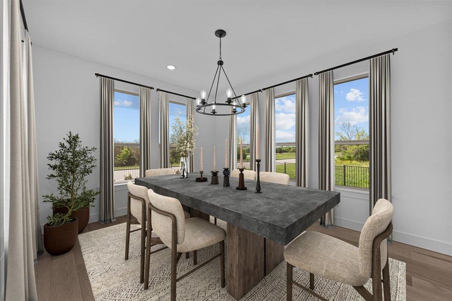 Furnished interior view inside a new home in Heath Golf & Yacht Estates, Heath (Image 11).