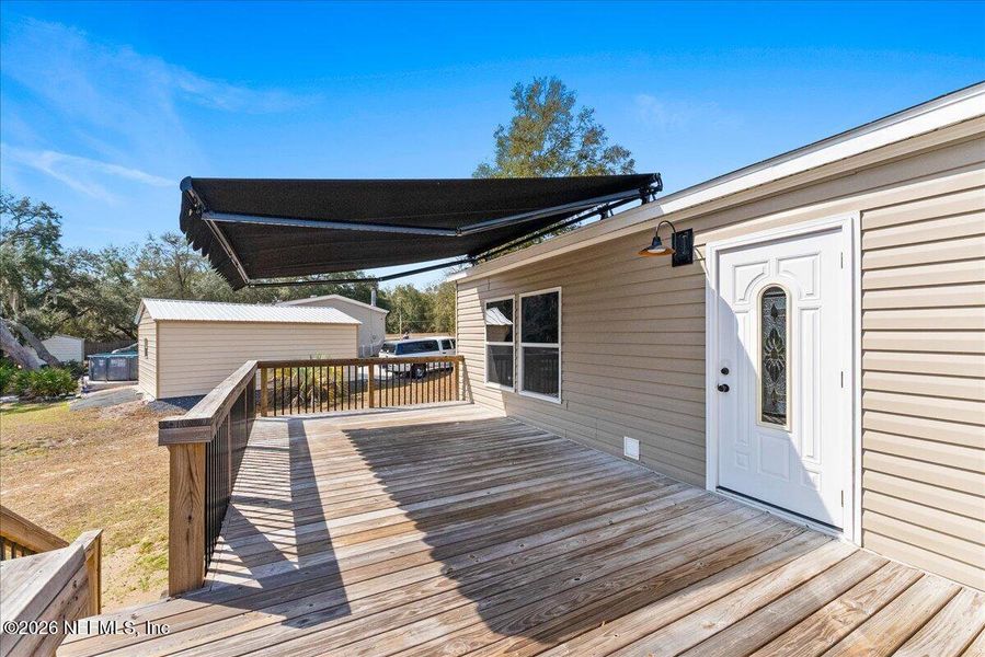 Exterior details and patio area of a home in , Keystone Heights (Image 3). Exterior details and patio area of a home in , Keystone Heights (Image 3).