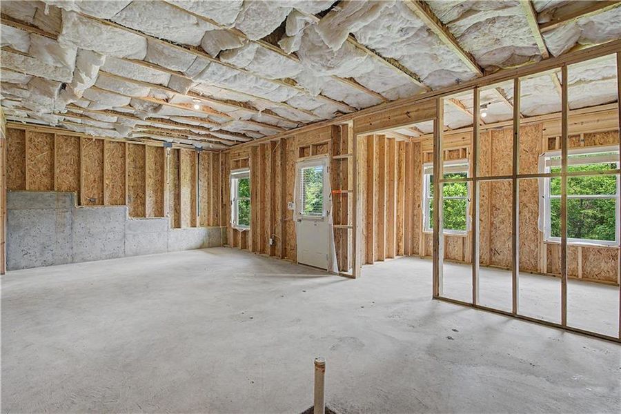 In-progress construction of a new home in The View at Groover's Lake, Lithia Springs, GA (Image 27).