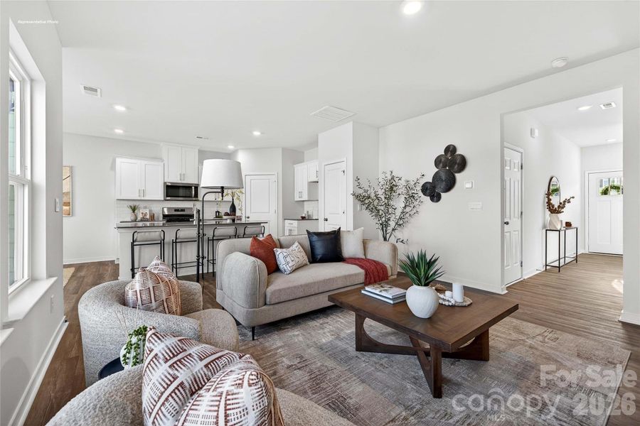 Furnished interior view inside a new home in Brinkley Ridge, Kings Mountain (Image 2).