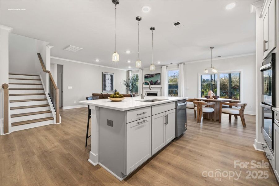 Furnished interior view inside a new home in Sanctuary at Southgate, Indian Trail (Image 11).