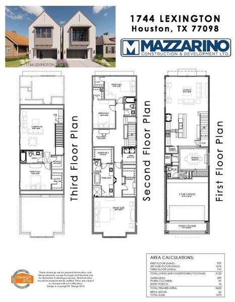 1742 Lexington floor plan. Please be aware that these plans are the property of the architect/builder that designed them & not New Leaf Real Estate LLC. Mazzarino Construction and/or 1742 Lexington Street LLC are protected from reproduction & sharing under copyright law. These drawings are for general information only. Measurements, square footages & features are for illustrative marketing purposes. All information should be independently verified. Plans are subject to change without notification.