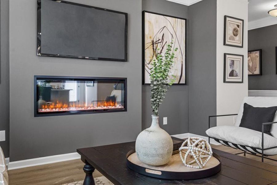 Furnished interior view inside a new home in Townes At The Stiles, Cartersville (Image 15).