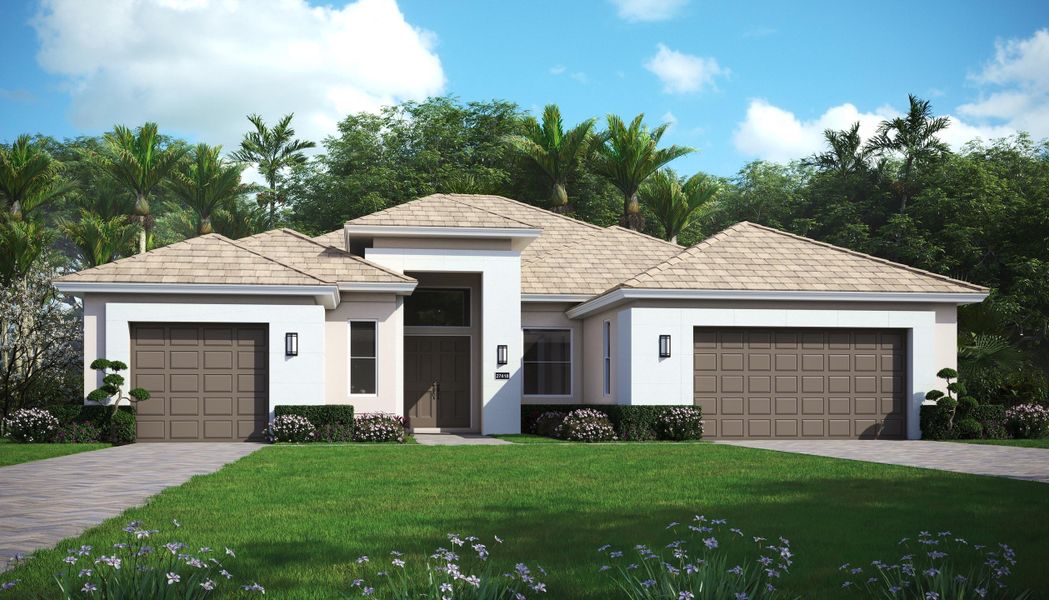 Representative exterior photo of a completed home built from the Callie by GHO Homes in Belterra, Port St. Lucie, FL (Image 2).