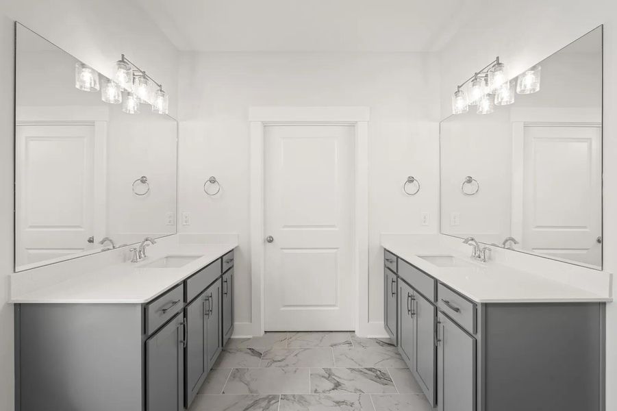 The Wellsely B Primary Suite Bathroom