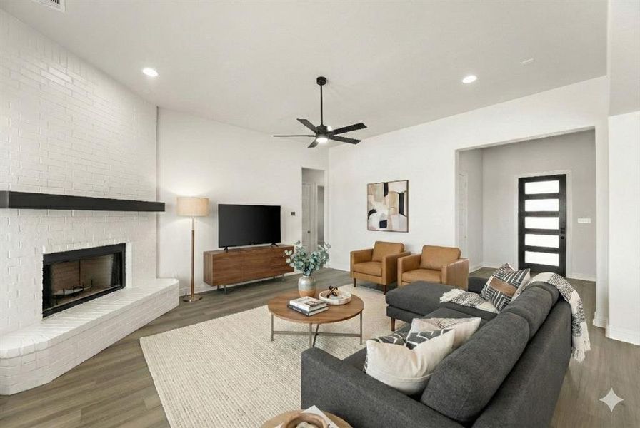 Furnished interior view inside a new home in Hartson Estates - 1 Acre Lots, Midlothian (Image 9).