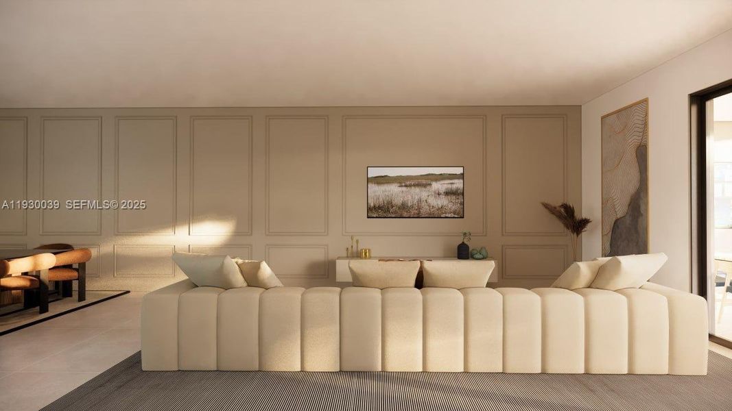 Furnished interior view inside a new home in , Fort Lauderdale (Image 6).