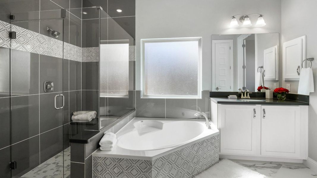 Furnished interior view inside a new home in Aldeana, Bonney (Image 9).