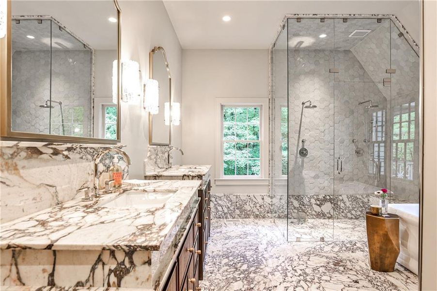 Furnished interior view inside a new home in , Atlanta (Image 46).