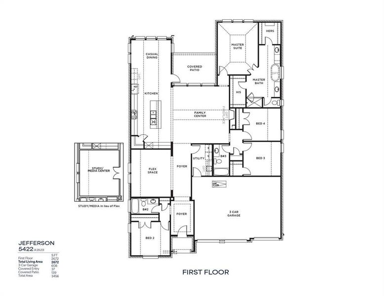 2D floor plan layout of this home in Quail Hollow, Rockwall, TX (Image 5). 2D floor plan layout of this home in Quail Hollow, Rockwall, TX (Image 5).