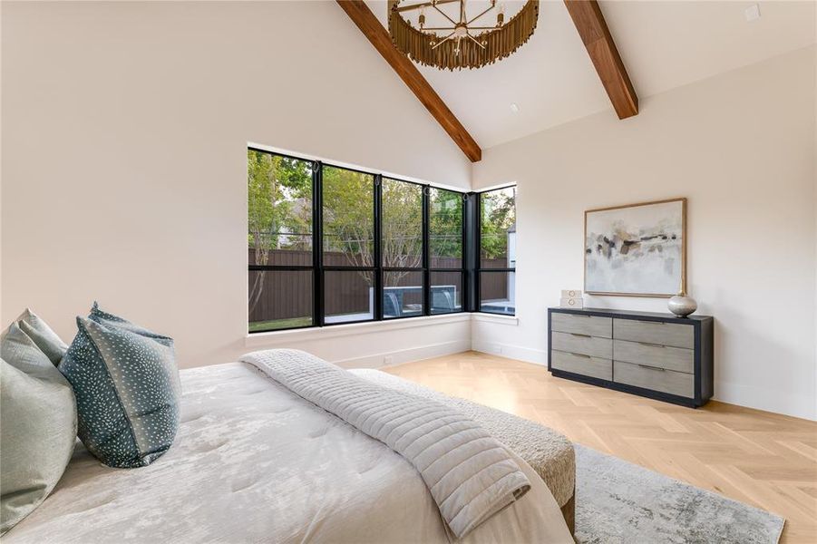 Furnished interior view inside a new home in , Dallas (Image 8).