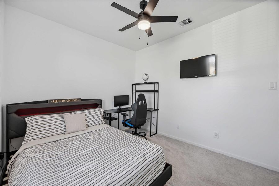 Bedroom 1 w/ Ceiling Fan Bedroom 1 w/ Ceiling Fan