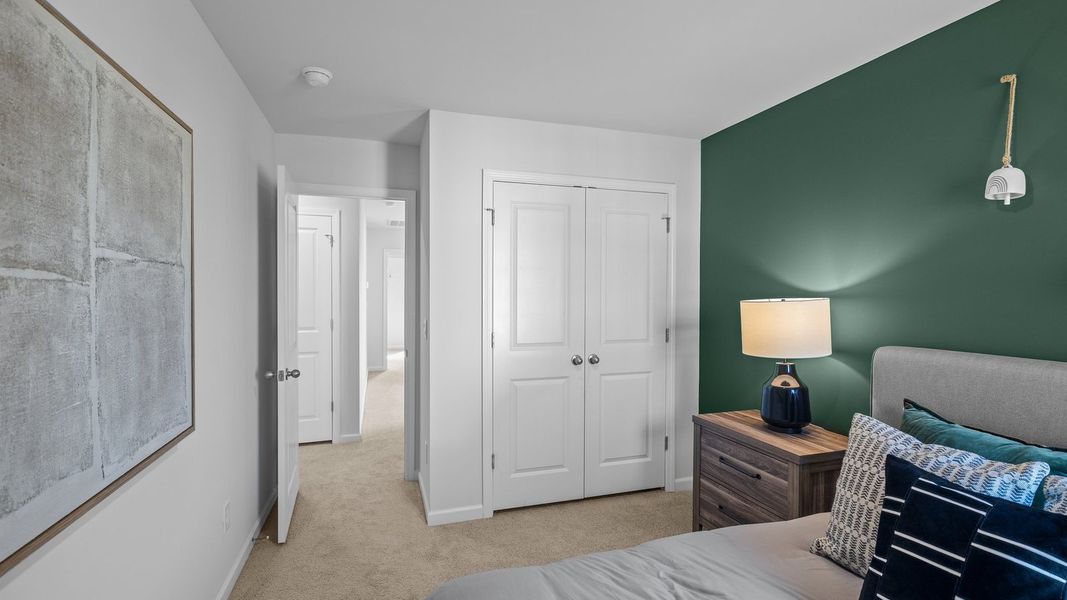 Furnished interior view inside a new home in The Townes at Ridgewood Farms, Winterville (Image 18).