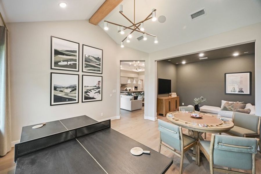 Furnished interior view inside a new home in Wildtree 70', Montgomery (Image 29).