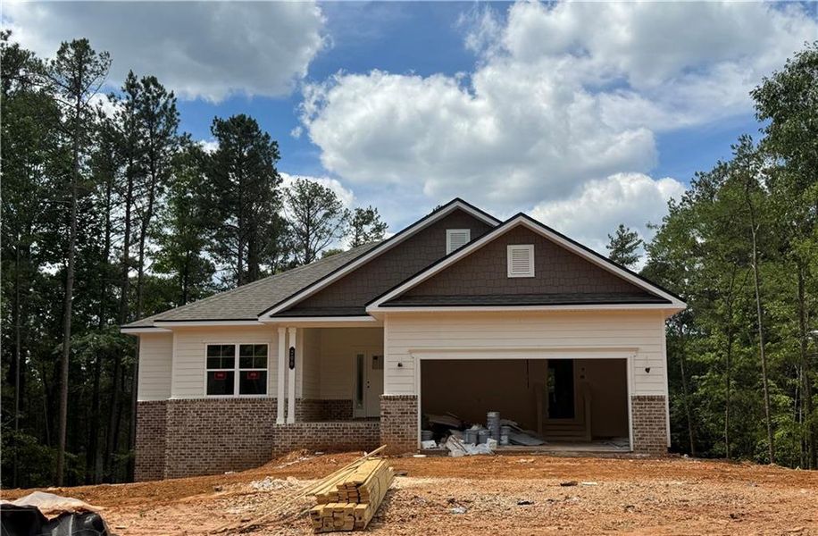 In-progress construction of a new home in The Fields of Walnut Creek, Pendergrass, GA (Image 15). In-progress construction of a new home in The Fields of Walnut Creek, Pendergrass, GA (Image 15).