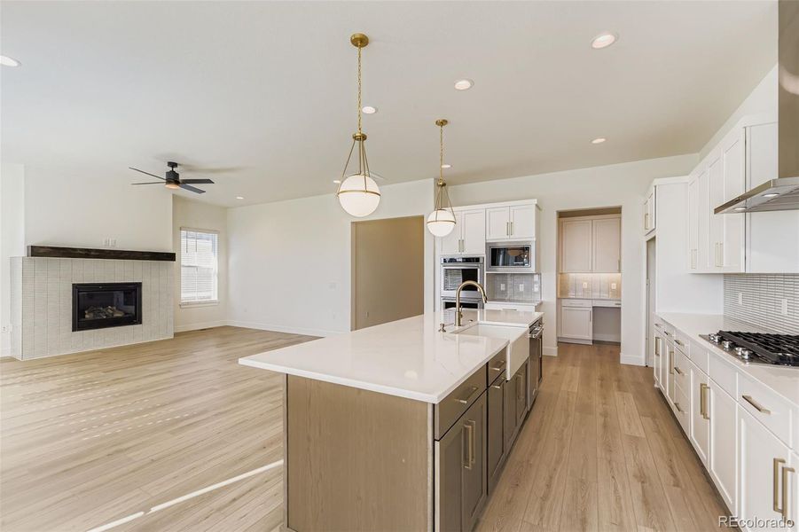 Furnished interior view inside a new home in Hilltop 55+ at Inspiration 62s, Aurora (Image 10).