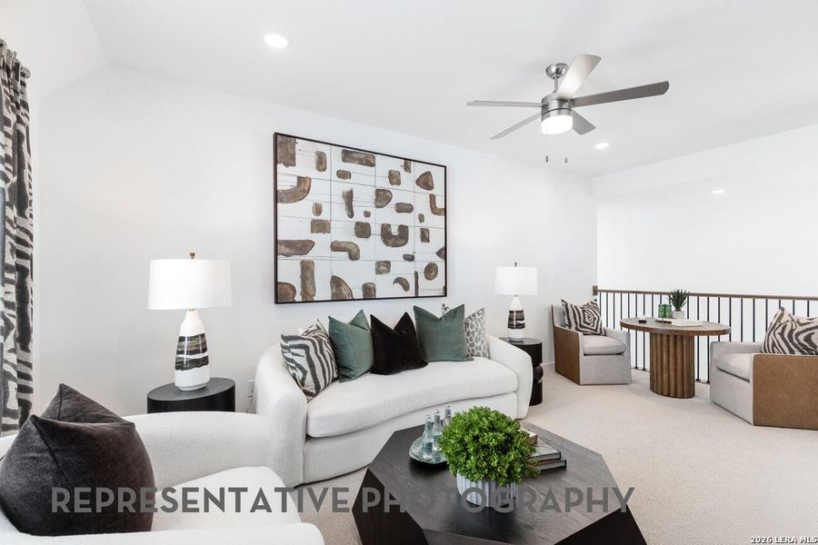 Furnished interior view inside a new home in The Ranches at Creekside, Boerne (Image 7).