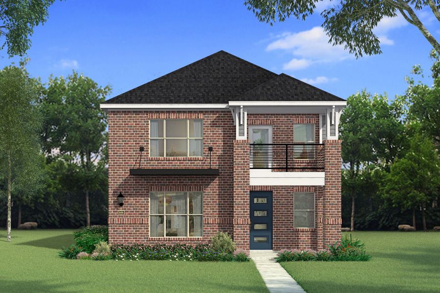 Representative exterior photo of a completed home built from the Pecos by Mattamy Homes in Bayside, Rowlett, TX (Image 6). Representative exterior photo of a completed home built from the Pecos by Mattamy Homes in Bayside, Rowlett, TX (Image 6).