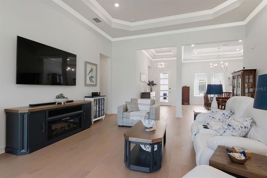 Furnished interior view inside a new home in River's Edge, Wesley Chapel (Image 43).