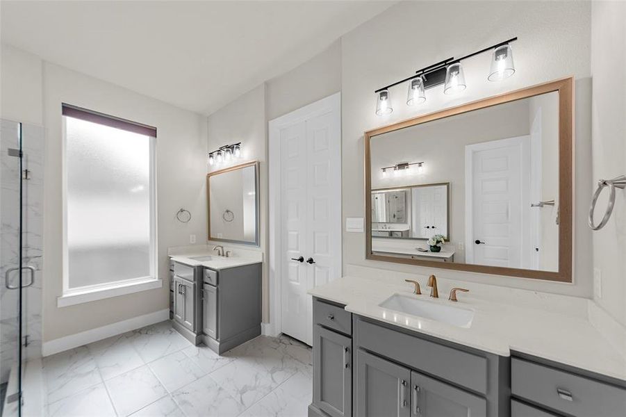 Furnished interior view inside a new home in , Frisco (Image 33).