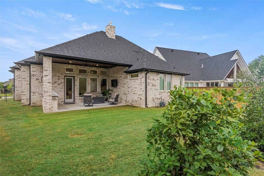 Exterior details and patio area of a home in , Bryan (Image 4). Exterior details and patio area of a home in , Bryan (Image 4).