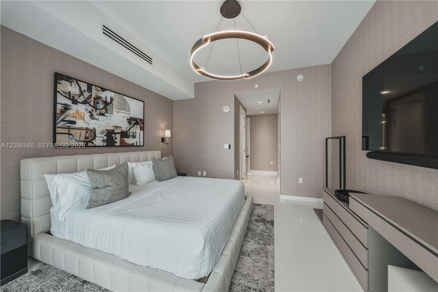 Furnished interior view inside a new home in , Miami (Image 8).