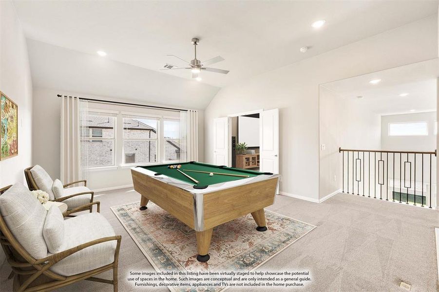 Furnished interior view inside a new home in Creekview Meadows, Pilot Point (Image 11).