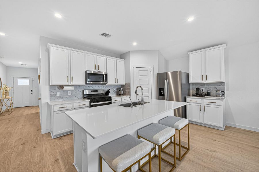 Furnished interior view inside a new home in , Katy (Image 4). Furnished interior view inside a new home in , Katy (Image 4).