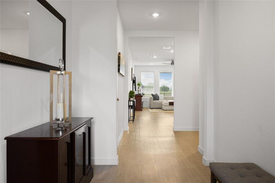 Furnished interior view inside a new home in Mobberly Farms, Pilot Point (Image 10).