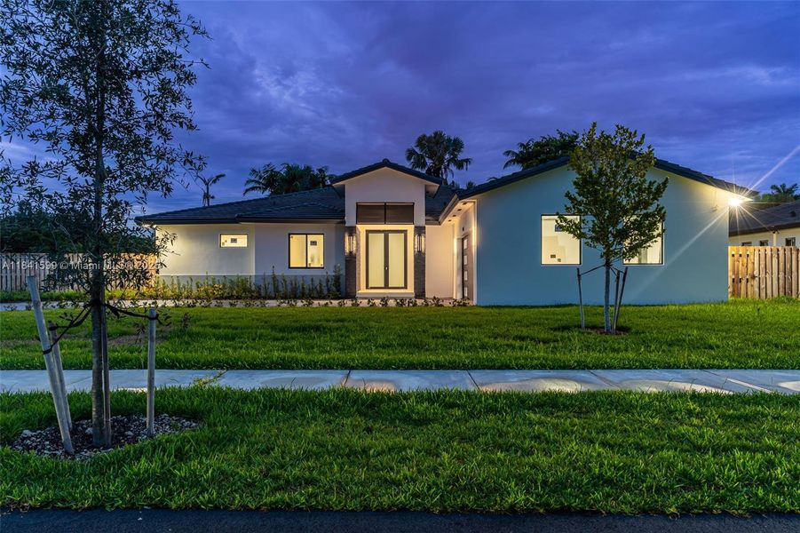 Front exterior of a new home in , Cutler Bay, FL, highlighting curb appeal (Image 34).