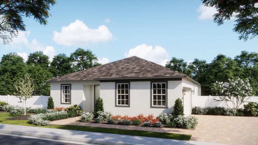 Traditional Elevation - Miles at Brack Ranch in St. Cloud, FL by Landsea Homes