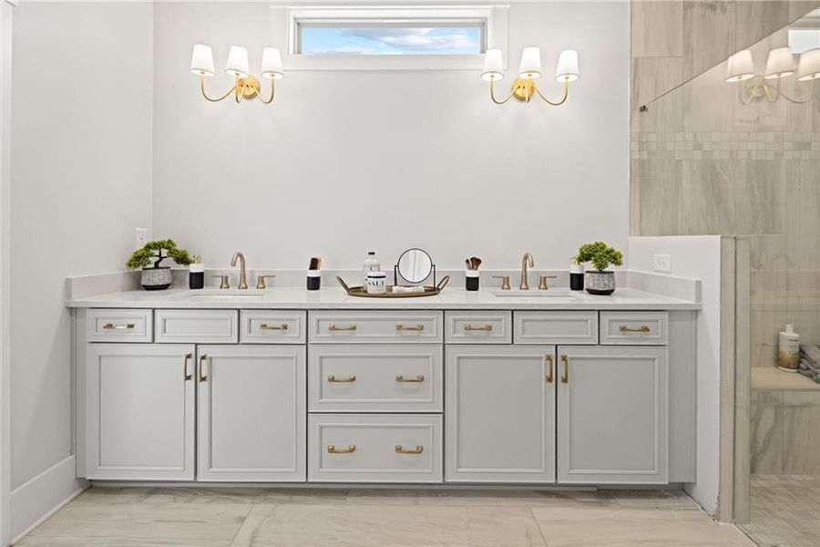 Furnished interior view inside a new home in Soleil Belmont Park, Canton (Image 5).