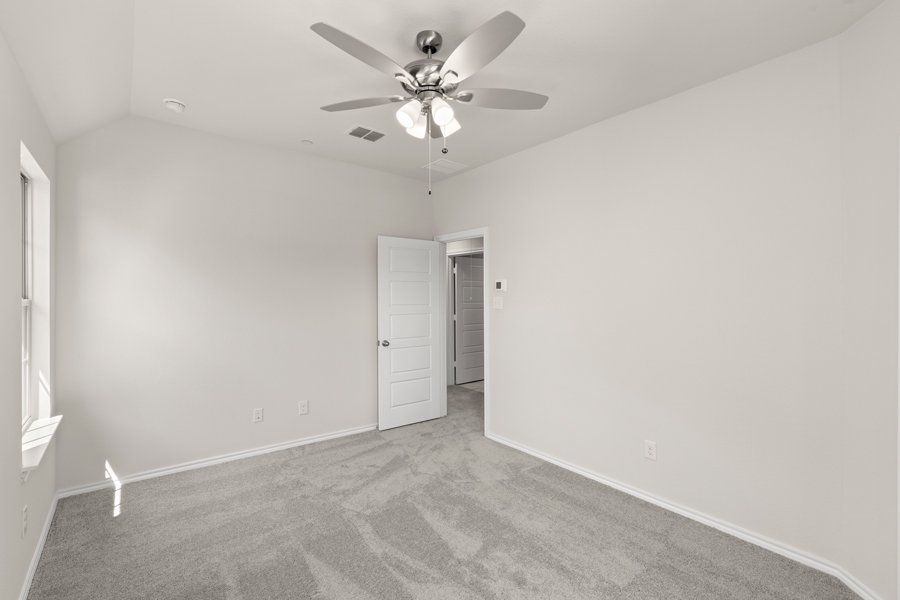 Front exterior of a new home in Sanger Circle, Sanger, TX, highlighting curb appeal (Image 18).