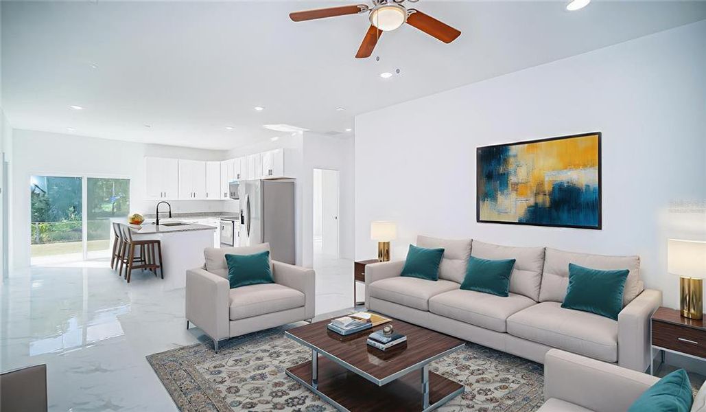 Furnished interior view inside a new home in , Lakeland (Image 7).
