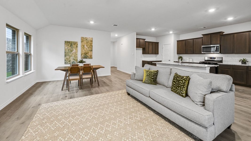 Furnished interior view inside a new home in Trailstone, Caddo Mills (Image 11). Furnished interior view inside a new home in Trailstone, Caddo Mills (Image 11).