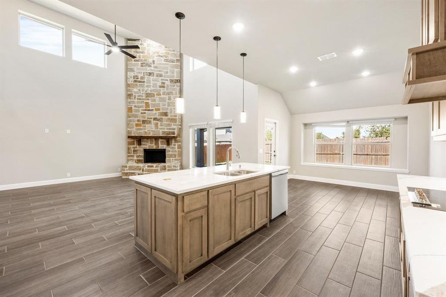 Furnished interior view inside a new home in Villages of Walnut Grove, Midlothian (Image 5).