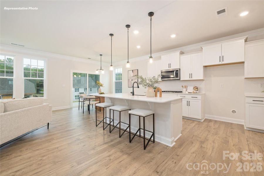 Furnished interior view inside a new home in , Mooresville (Image 15).