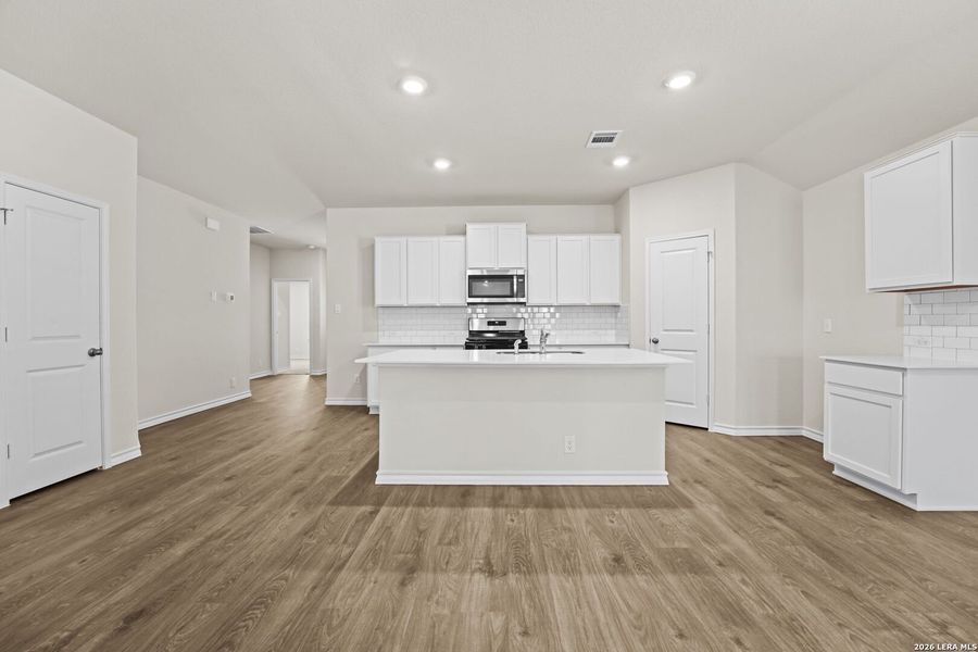 Furnished interior view inside a new home in Brookstone Creek, San Antonio (Image 6).