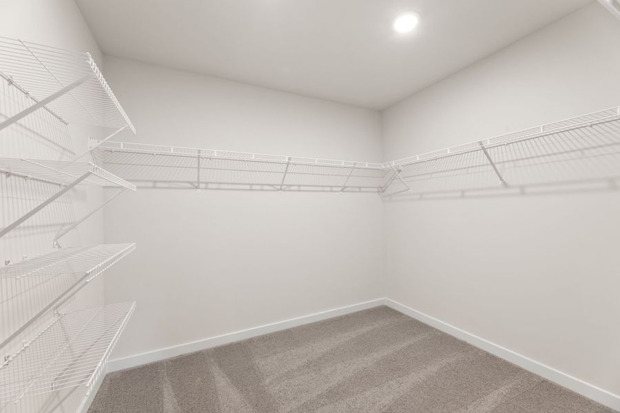 A white staircase in a building.