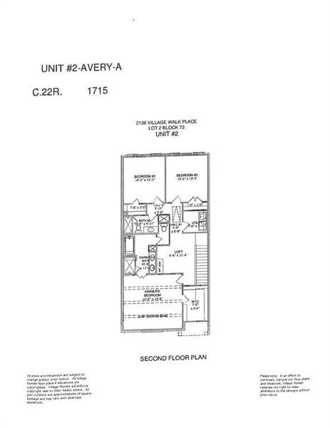 Floor plan level 2