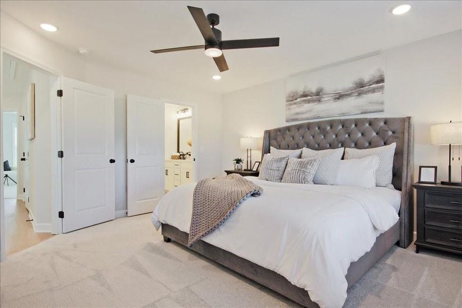 Furnished interior view inside a new home in Townes at South Main, Kennesaw (Image 11).