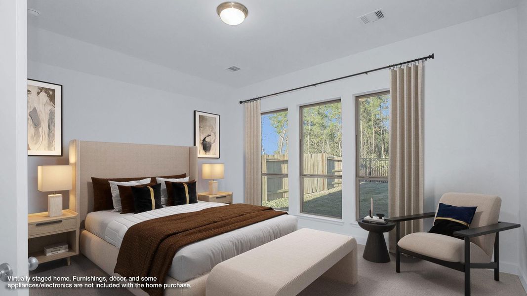 Furnished interior view inside a new home in Grand Central Park, Conroe (Image 6).