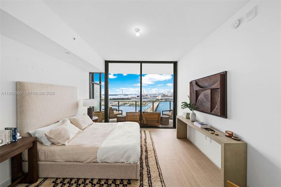 Furnished interior view inside a new home in , Miami Beach (Image 32).