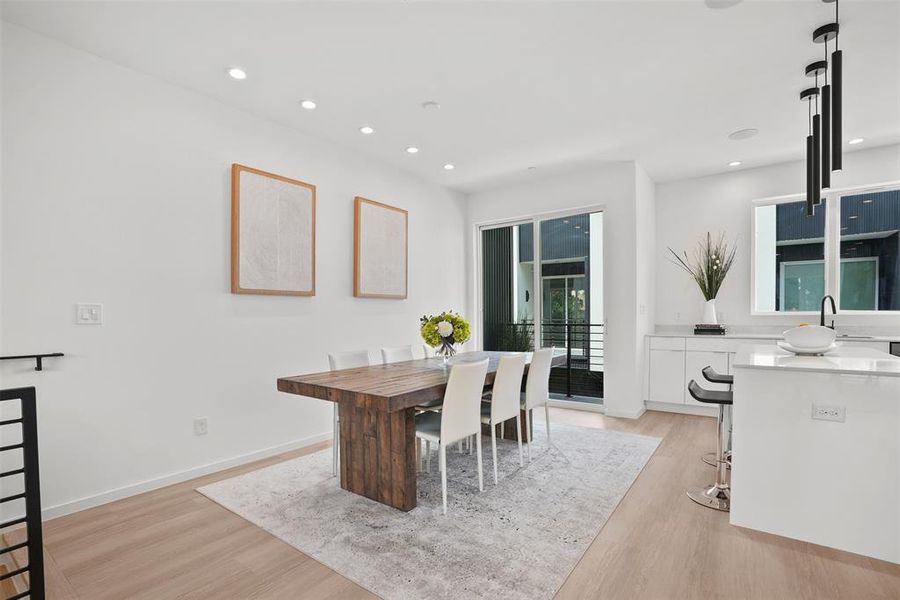 Furnished interior view inside a new home in , Dallas (Image 9).