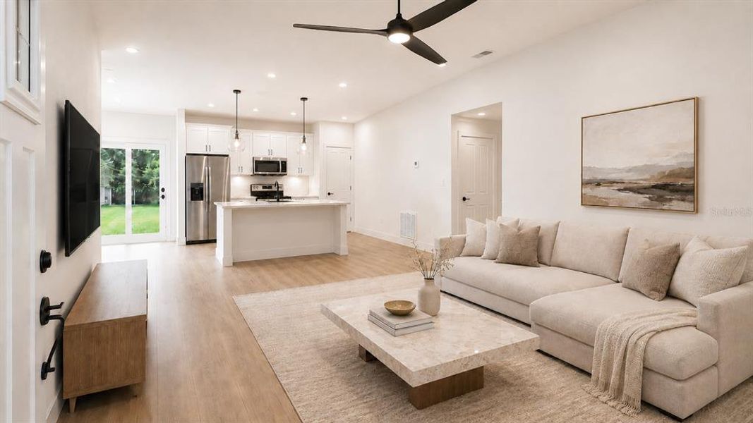 Furnished interior view inside a new home in , Ocala (Image 10). Furnished interior view inside a new home in , Ocala (Image 10).